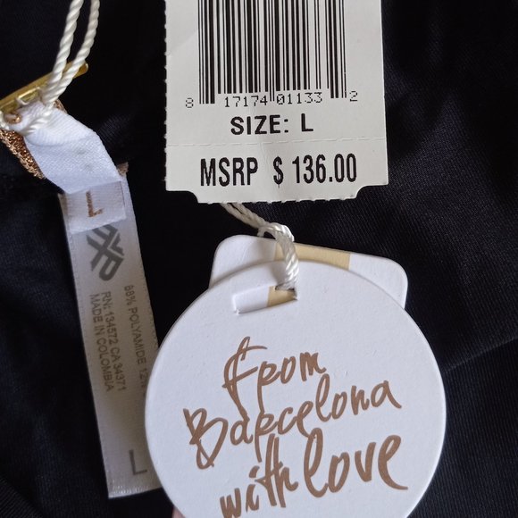 Nwt Anthropologie PilyQ Midnight Peek A Boo Shoulder Dress Sz L Very SEXY! - Picture 10 of 10